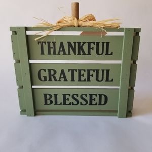 Wood Crate Pumpkin / Fall Decor